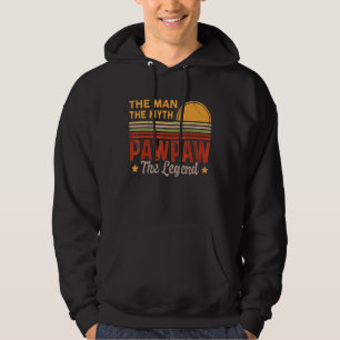Manar Pawpaw Man Myth Legend Retro Grandpa Fath Hoodie