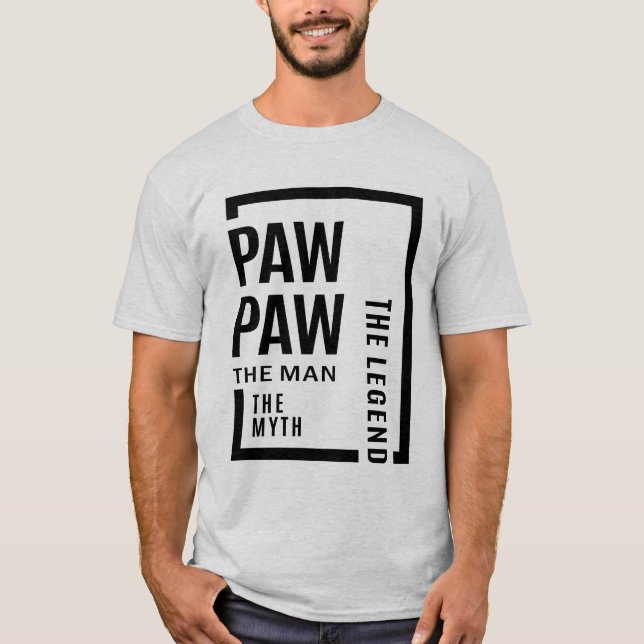 Manar pawpaw människan myten om det lykta gåvan t shirt (Framsida)