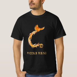 *~* Manar Peach Orange Burgundy Red Phoenix Flames T Shirt