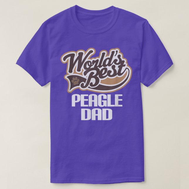 Manar Peagle Hund Pappa Fars dag Pet Gift  T Shirt (Design framsida)