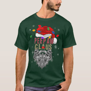 Manar Peepaw Claus Ugly jultomten med ljus T Shirt