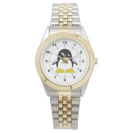 Manar Penguin Two-Tone Bracelet Watch Armbandsur