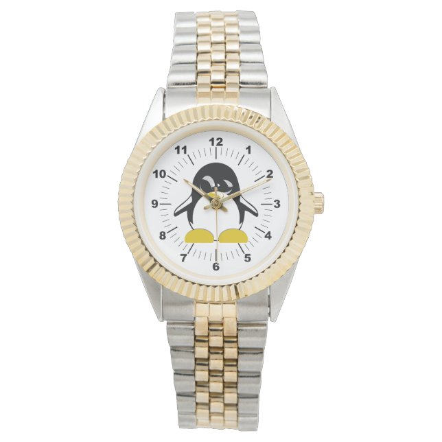 Manar Penguin Two-Tone Bracelet Watch Armbandsur (Framsida)
