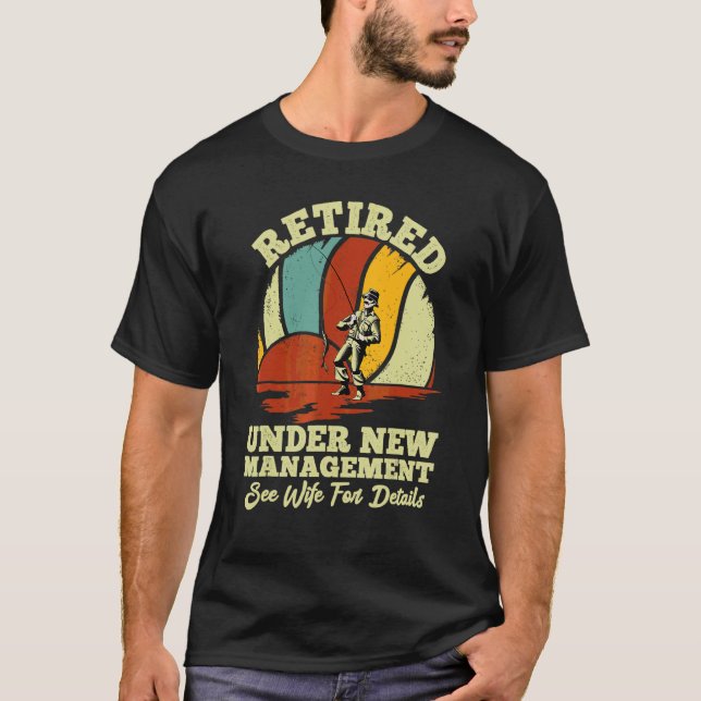Manar Pension-citattfiske Retro Pension T Shirt (Framsida)