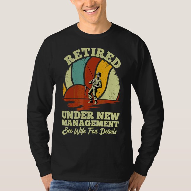 Manar Pension-citattfiske Retro Pension T Shirt (Framsida)