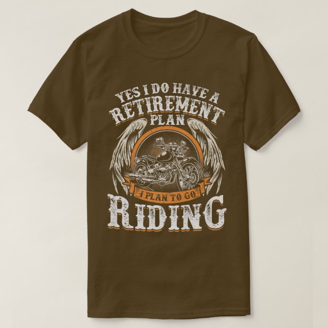 Manar Pension-planen för farleden längs motorcykel T Shirt (Design framsida)