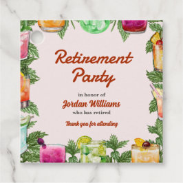 Manar Pension Summer Backyard Cocktail Party Gåvor Etiketter