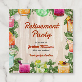 Manar Pension Summer Backyard Cocktail Party Gåvor Etiketter