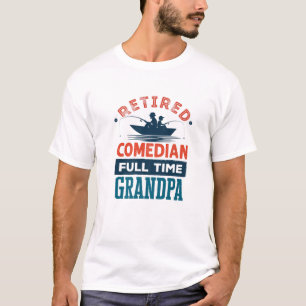 Manar Pensionerad Komiker Fullt Morfar Plumma R T Shirt
