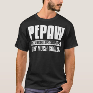 Manar Pepaw-definition som vanlig morfar T Shirt