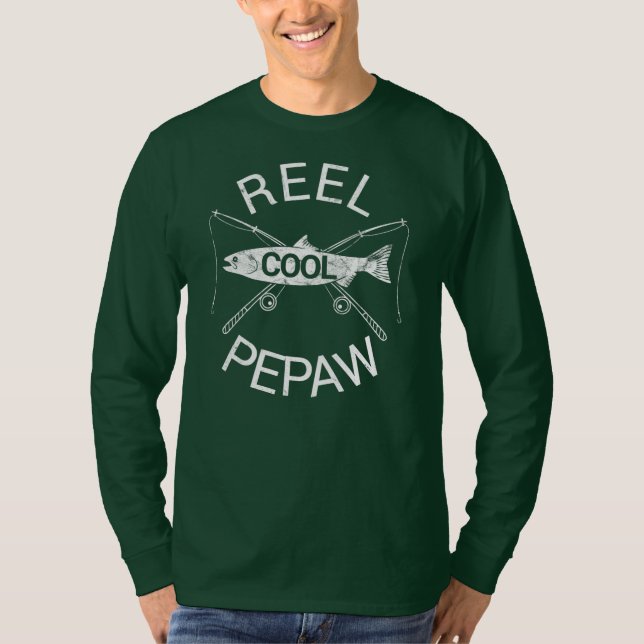 Manar Pepaw Grandpa Pappa Birthday Fars dag T Shirt (Framsida)