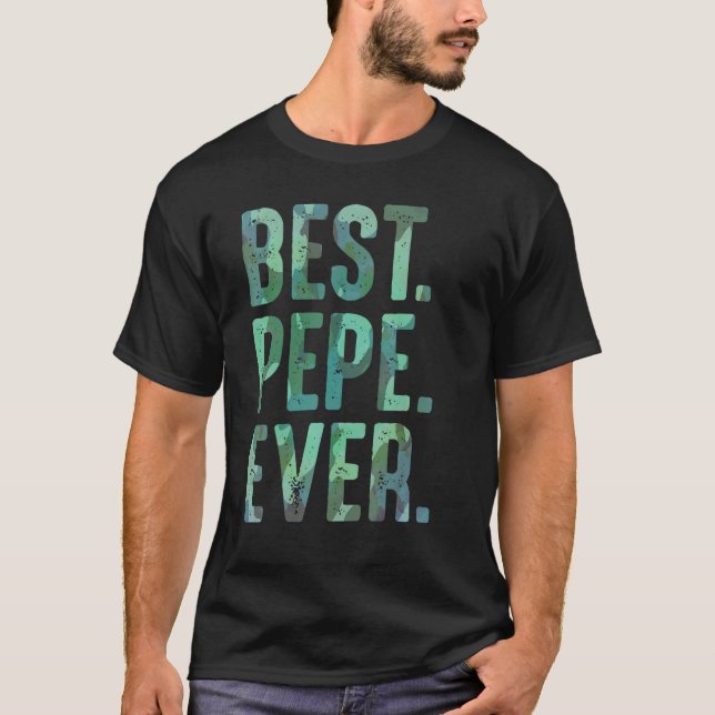 Manar Pepe från morbarn för farfar, bästa Pep T Shirt (Framsida)