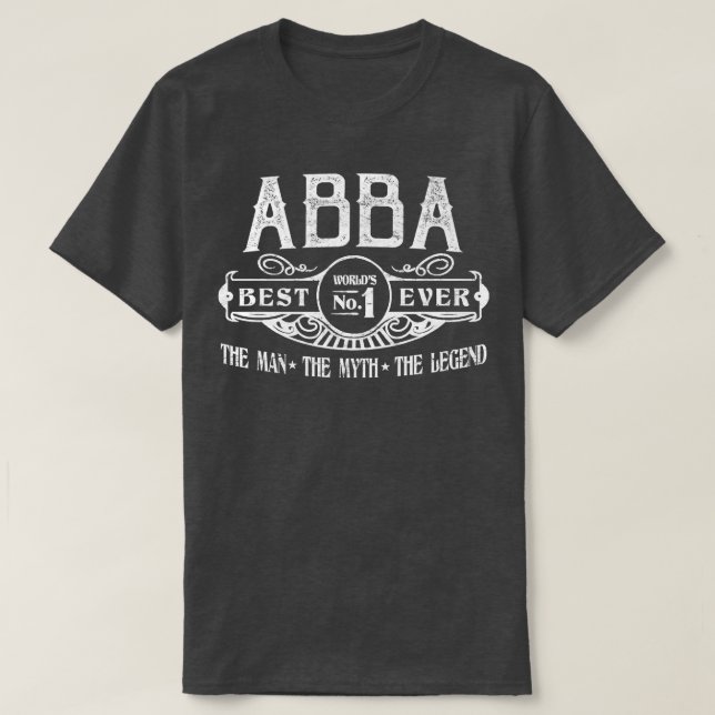 Manar Personlig Abba Best No  T Shirt (Design framsida)