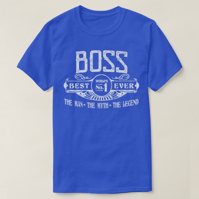 Manar Personlig Chef Bästa nummer T Shirt (Design framsida)