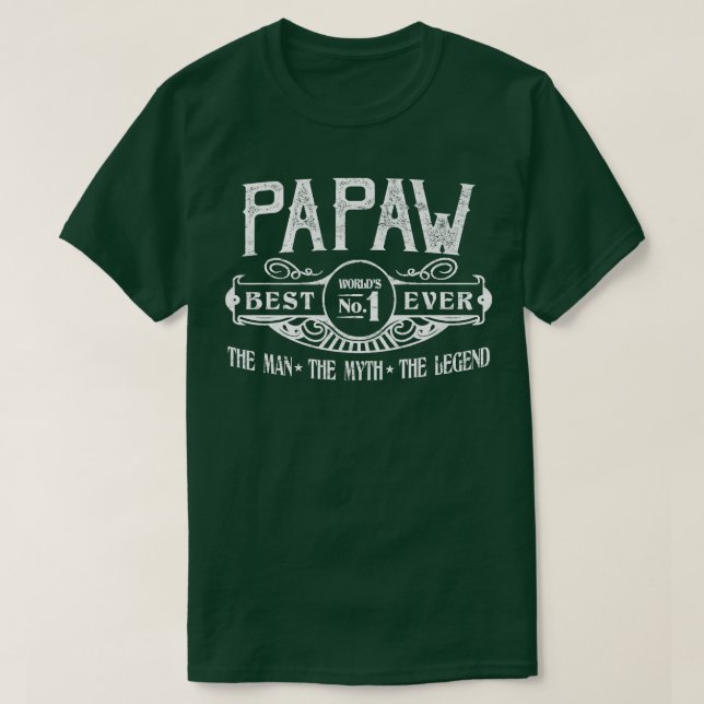 Manar Personlig Papaw Best No  T Shirt (Design framsida)