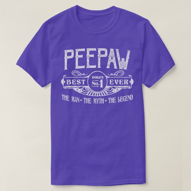 Manar Personlig Peepaw Best No  T Shirt (Design framsida)