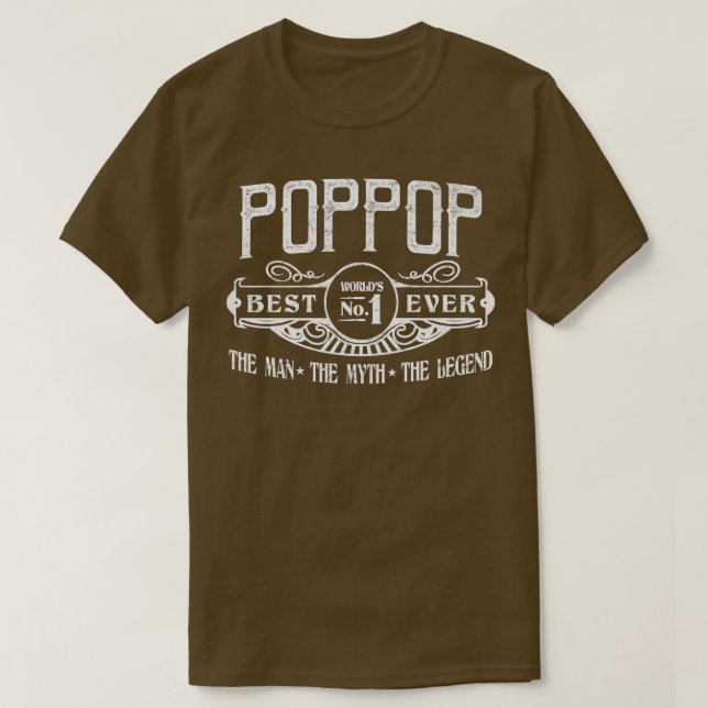 Manar Personlig Poppop Bästa nummer  T Shirt (Design framsida)