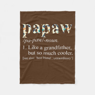 Manar Personlig Tie Die Coola Papaw som en Fleecefilt