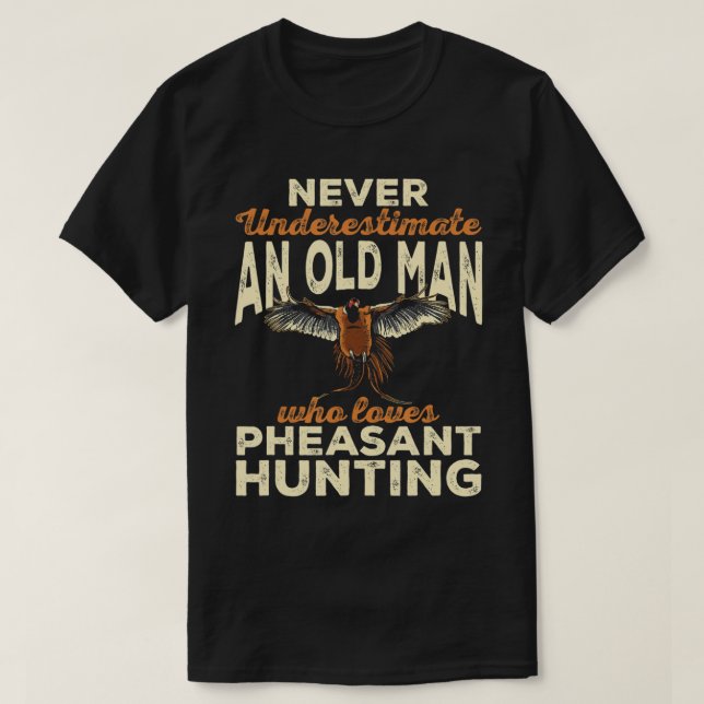 Manar Pheasant Hunting Upland Bird Hunting T-Shirt (Design framsida)