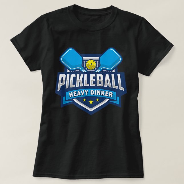 Manar Pickleball Heavy Dinker Funny Pickleball App T Shirt (Design framsida)