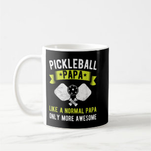 Manar Pickleball Pappa Endast mer Fantastisk Funny Kaffemugg