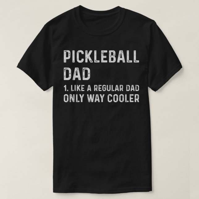Manar Pickleball Pappa som en vanlig Pappa-metod C T Shirt (Design framsida)