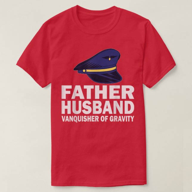 Manar Pilot far make, gravitationsförkämpe för ai T Shirt (Design framsida)
