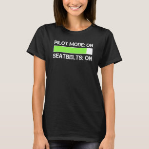 Manar Pilotläge på säkerhetsbälten på pilot T Shirt