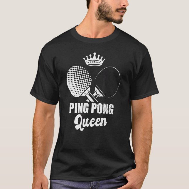Manar Ping Pong Kung Bord Tennis T Shirt (Framsida)