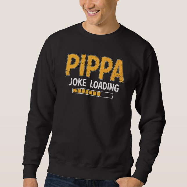 Manar Pippa Joke Loading Vänta Humor pappa Fa Lång Ärmad Tröja (Framsida)