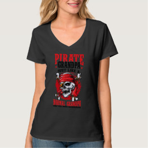 Manar Pirat Grandpa Jolly Roger Freebooter 1 T Shirt