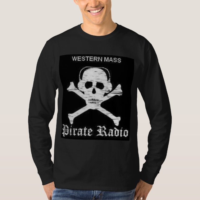 Manar pirat radiosände långärmadT-tröja Tröja (Framsida)