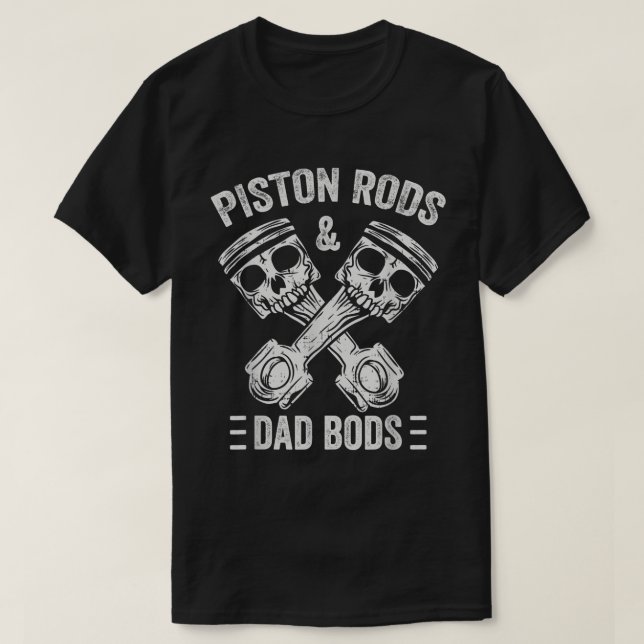 Manar Piston Rods and Pappa Bods Diesel Car Mechan T Shirt (Design framsida)