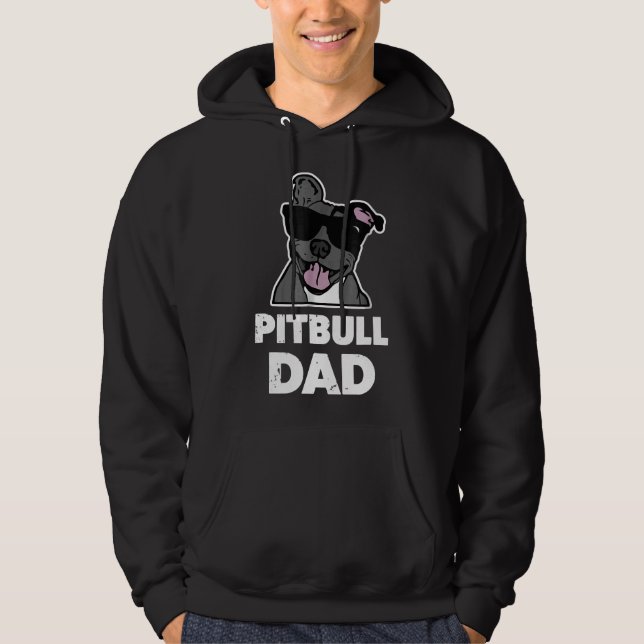 Manar Pitbull Pappa Manar Blue Nose Pit Bull Dog Hoodie (Framsida)