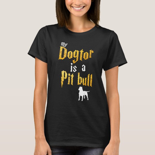 Manar Pitbull Pitbull T Shirt (Framsida)
