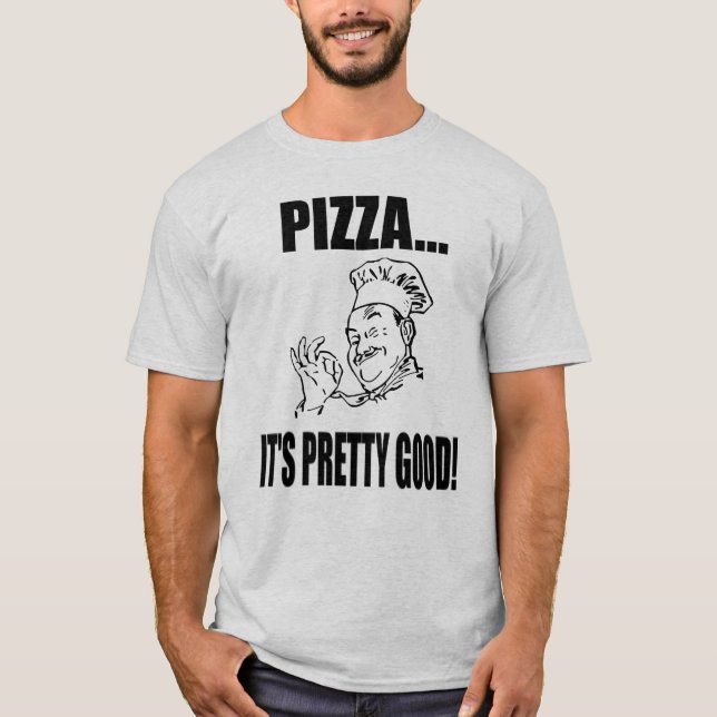 Manar Pizza är det den nätt skjortan för bra T Shirt (Framsida)