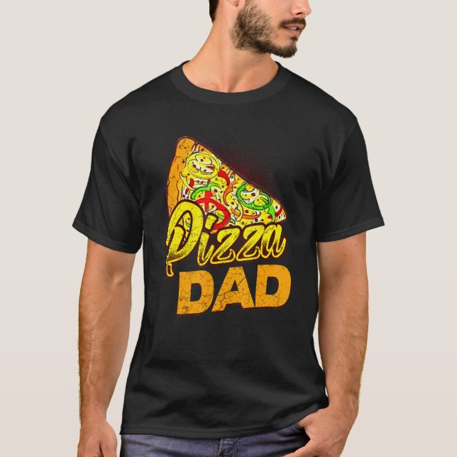 Manar Pizza I Kärlek Pizza Pappa T Shirt (Framsida)