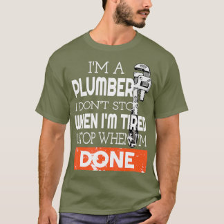 Manar Plumber Coola Funny Plumber Verktyg Gift T Shirt