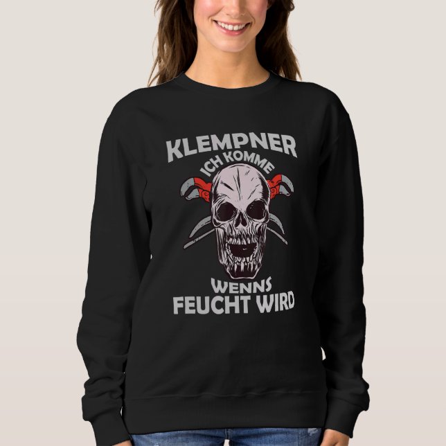 Manar Plumber Ich Komme Wenns Moist Wird Installer T Shirt (Framsida)