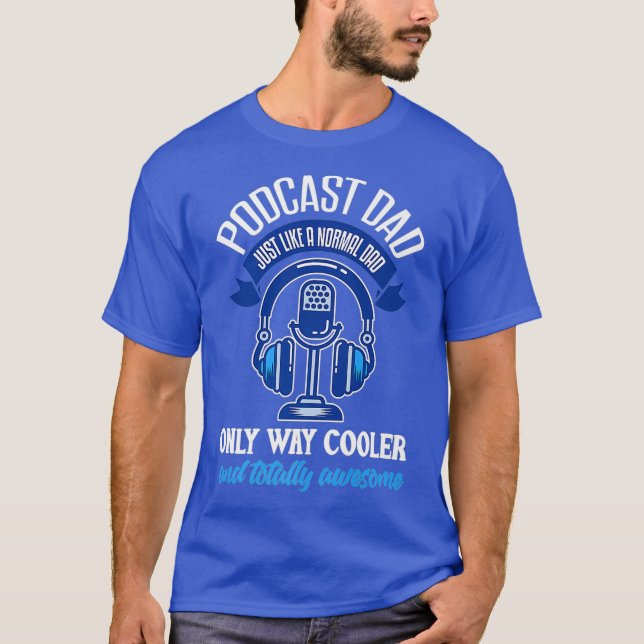 Manar Podcast Pappa Funny Podcaster Far Podcast T Shirt (Framsida)
