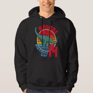 Manar pojke 14:e födelsedagen i Rawr! Brachiosauru Hoodie