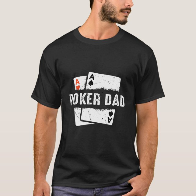 Manar Poker Pappa Game Online Spelare Tournament T Shirt (Framsida)