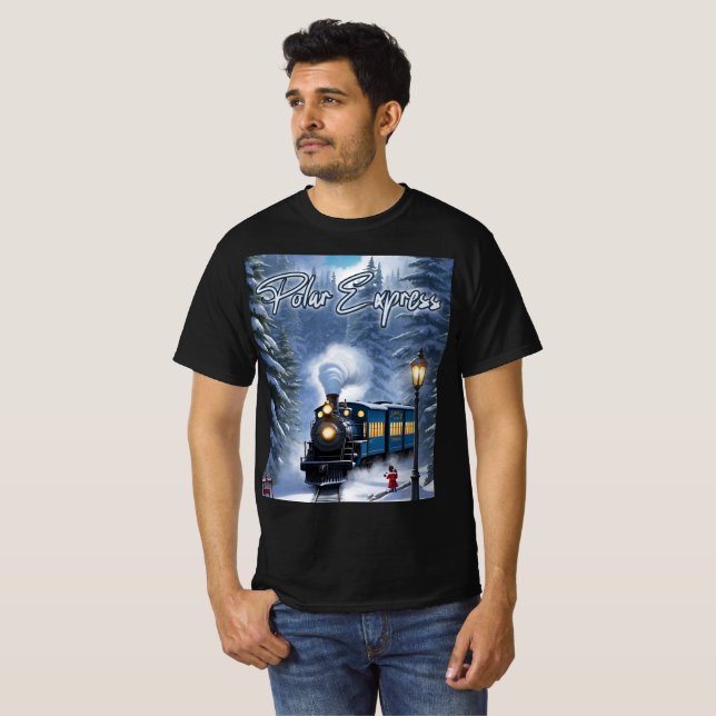 Manar Polar Express Black T-Shirt - grafik T-T (Hel framsida)