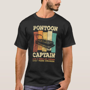 Manar PONTOON BOAT CAPTAIN som en vanlig kapten T Shirt