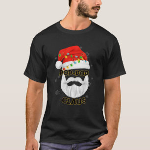 Manar Pop-Pop Claus Santa Hat T Shirt