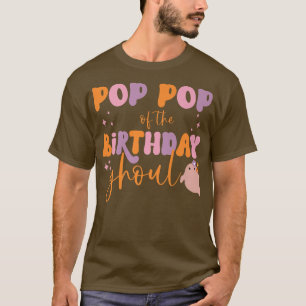 Manar Pop Pop från födelsedagen Ghoul Ghost Hallow T Shirt