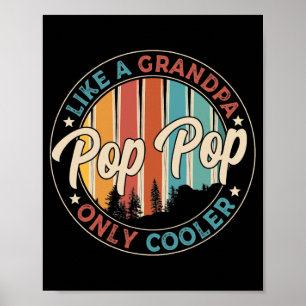 Manar Pop Pop som en morfar - endast kylare Poster