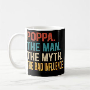 Manar poppa mannen, myten och det dåliga inflytan kaffemugg