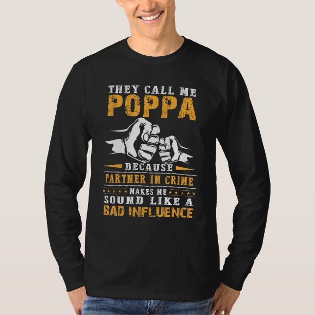 Manar Poppa Poppa Partner in Crime T Shirt (Framsida)