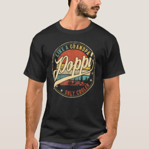 Manar Poppi som en farfar - bara kylare Fars dag T Shirt